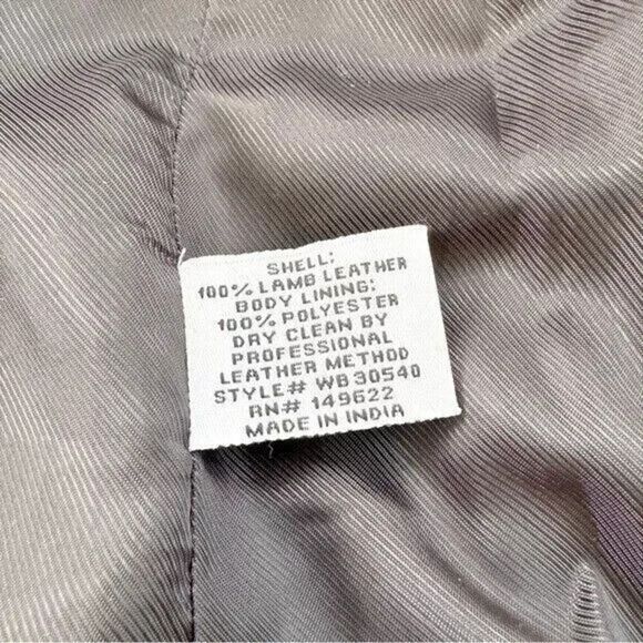 NWT Walter Baker Marley Leather Silver Metallic Double Breasted Blazer Medium - Picture 6 of 8